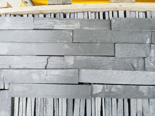 Плитка чёрная из натурального камня фасадная 30 см * 5 см, толщина 7 мм -30 мм купить в Волгоградской области