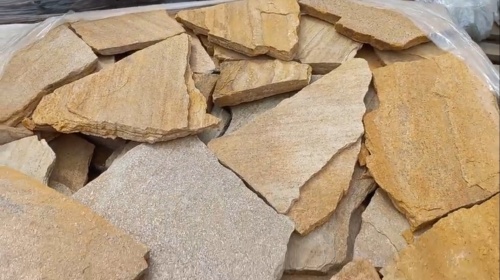 Плитняк златолит жёлтый для цоколя купить в Волгоградской области