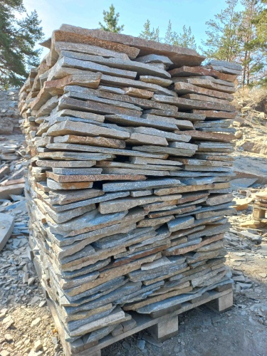 Плитняк златолит серебристый для цоколя, отмостки купить в Волгоградской области