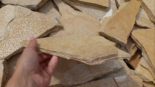 Плитняк златолит жёлтый для цоколя купить в Волгоградской области